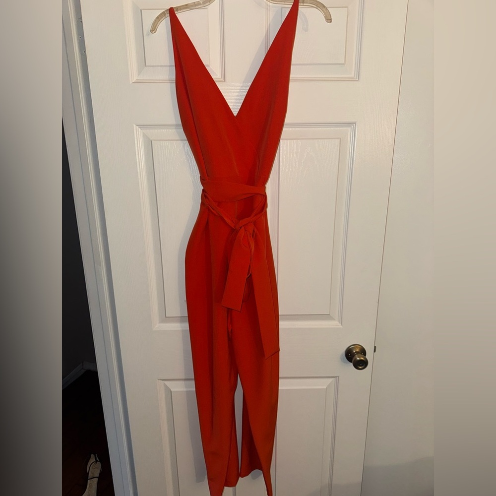Belted jumpsuit